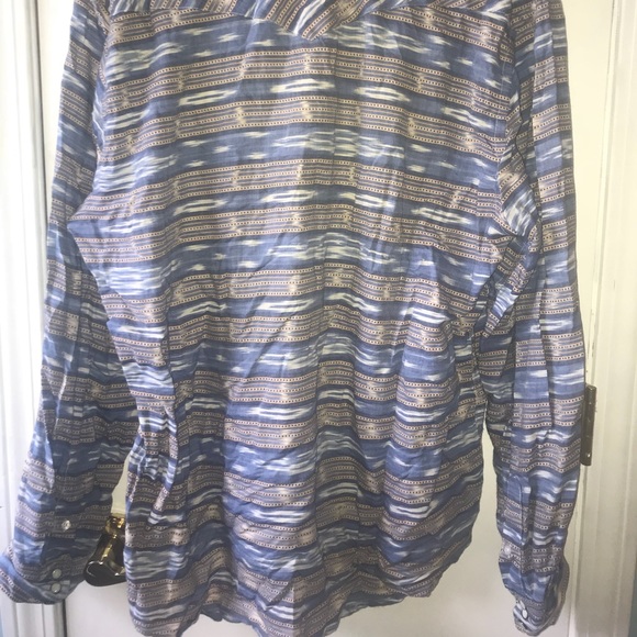 Printed flannel button down - Picture 2 of 2